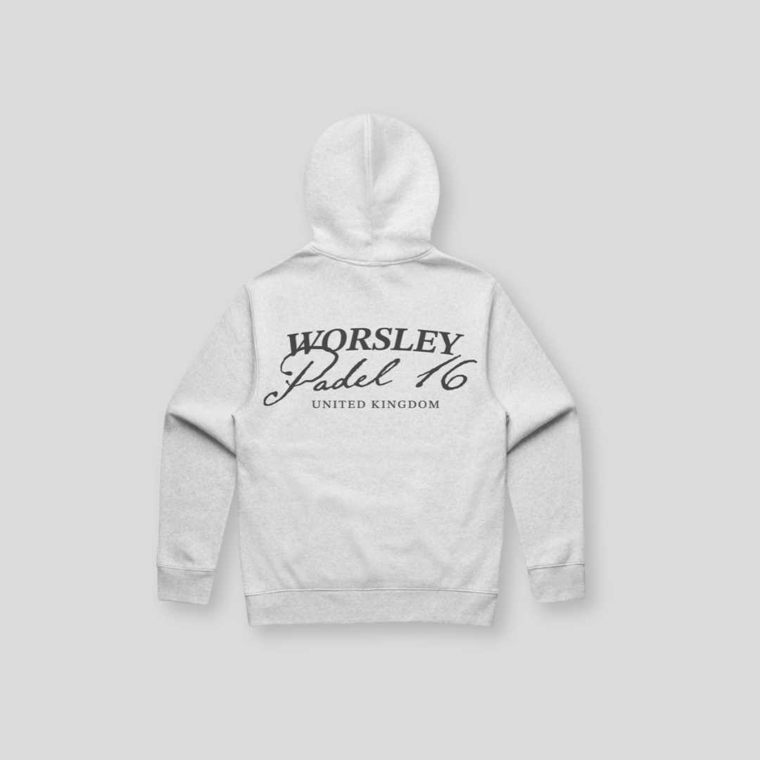 Padel 16 Hooded Sweatshirt - White Heather